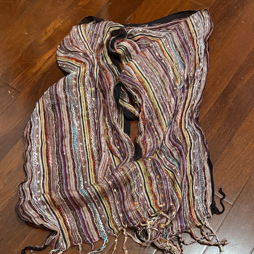 Multicolored whimsical scarf